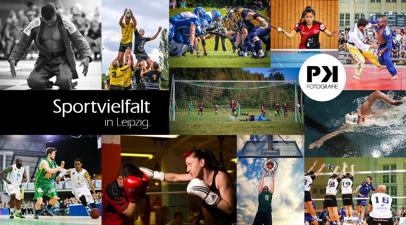 Collage von Sportbildern